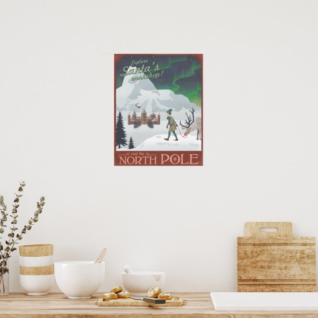north pole poster