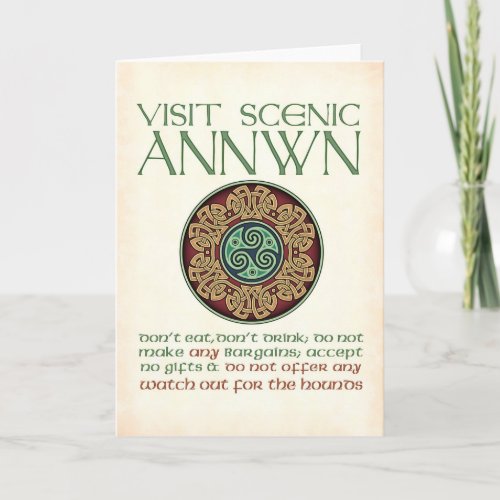 Visit Scenic Annwn Greeting Card