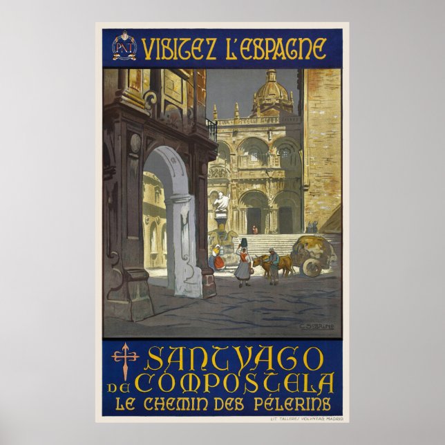 Visit Spain Vintage Poster 1920s (Front)