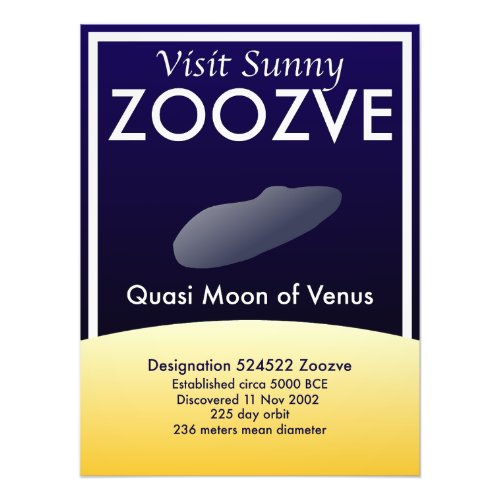 Visit Sunny Zoozve Solar System Travel Poster