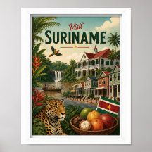 Visit Suriname Travel Vintage