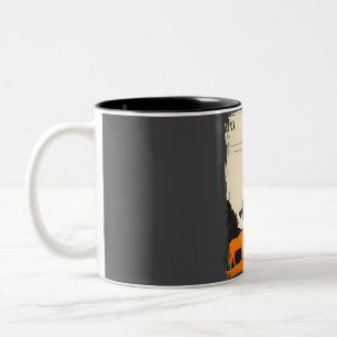 Visit The Animal Farm Vintage Book Cover Poster Two-Tone Coffee Mug