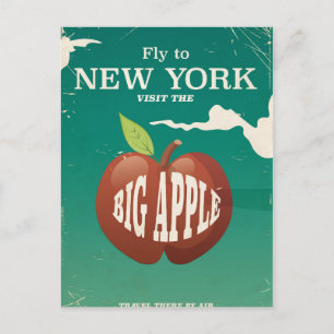 Visit the Big Apple - New york Postcard