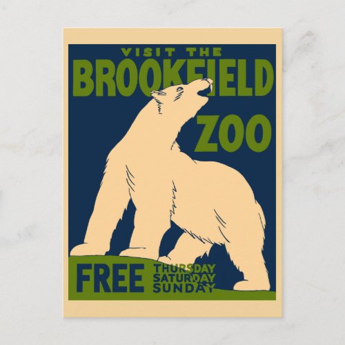 Visit the Brookfield Zoo Postcard