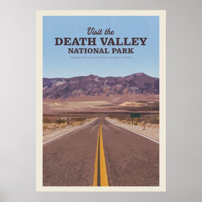 Visit the Death Valley National Park Poster (Front)
