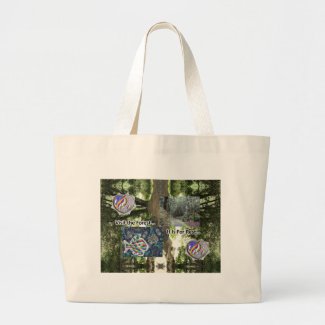 Visit the Forest. It Is For Rest. Large Tote Bag