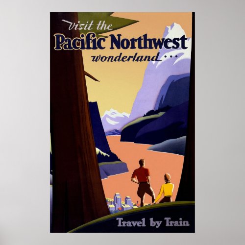 Visit The Pacific Northwest Poster