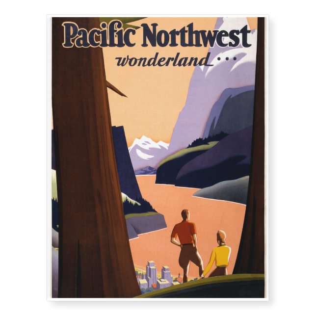 Visit the Pacific Northwest Wonderland... Temporary Tattoos (Front)