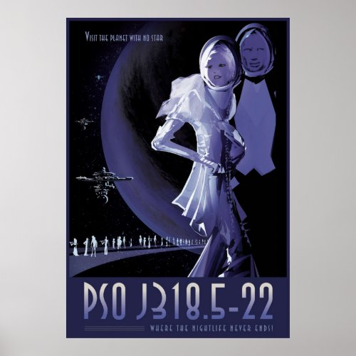 Visit The Planet With No Star PSO J318522 ROGUE  Poster