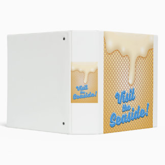 Visit the seaside 3 ring binder