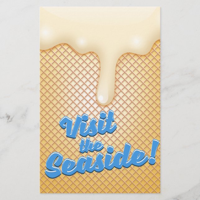 Visit the seaside stationery (Front)