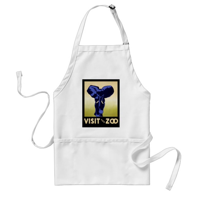 Visit The Zoo Adult Apron (Front)