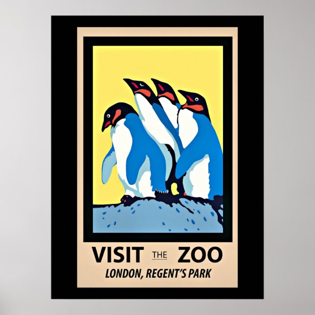 Visit the Zoo, London, Regent's Park Poster (Front)