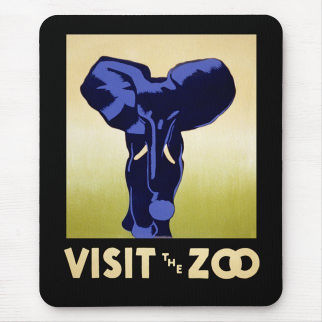 Visit The Zoo Mouse Pad (Front)