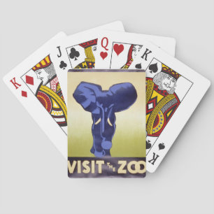 "Visit The Zoo" Poker Cards