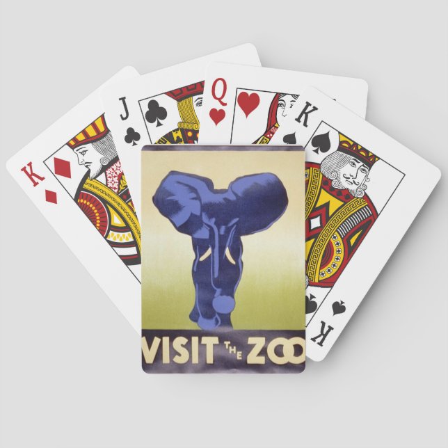 "Visit The Zoo" Poker Cards (Back)