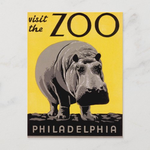 Visit the Zoo Postcard