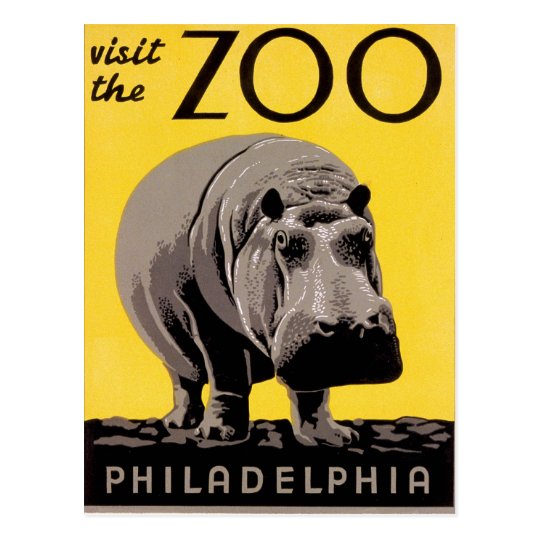 Visit the Zoo Postcard