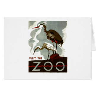 Visit the Zoo - WPA Poster -