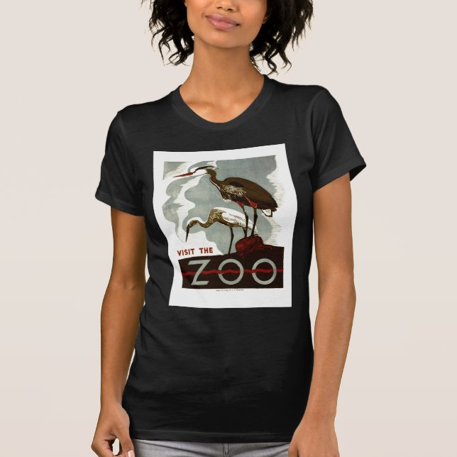 Visit the Zoo - WPA Poster - T-Shirt (Front)