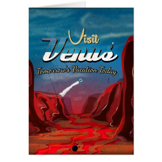 Visit Venus Vintage Poster (Front)