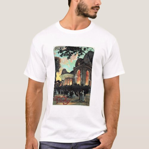 Visit VICHY FRANCE 1942 World War 2 Railway Travel T_Shirt
