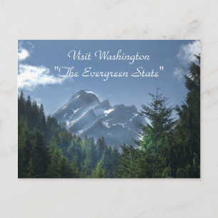 Visit Washington "The Evergreen State" Postcard