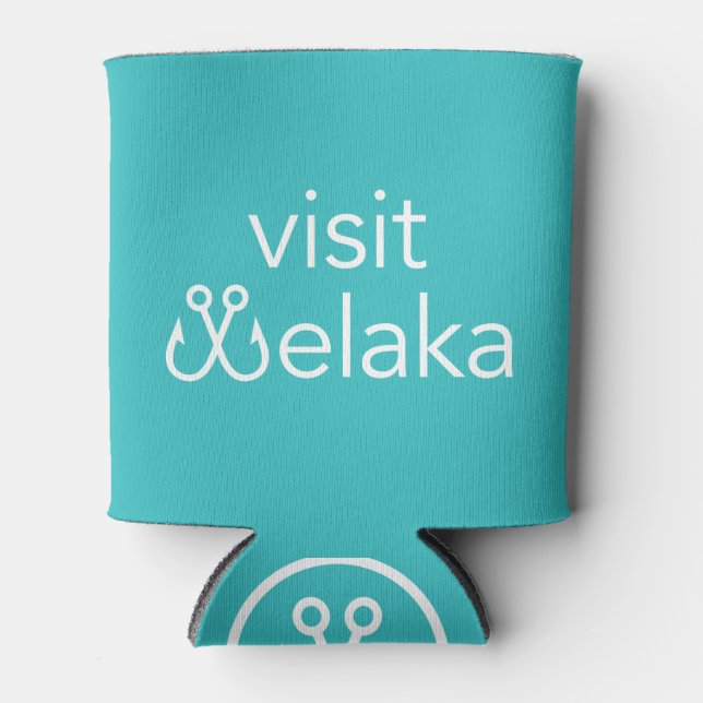 Visit Welaka Coozie - Teal (Front)