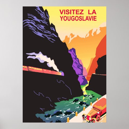 Visit Yugoslavia Poster
