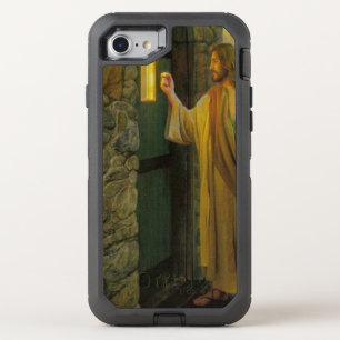 Visitation at Dawn Jesus Knocking on a Rustic Door OtterBox Defender iPhone SE/8/7 Case