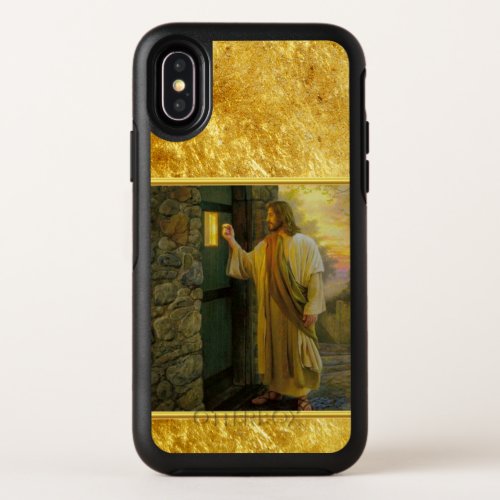 Visitation at Dawn Jesus Knocking on a Rustic Door OtterBox Symmetry iPhone X Case