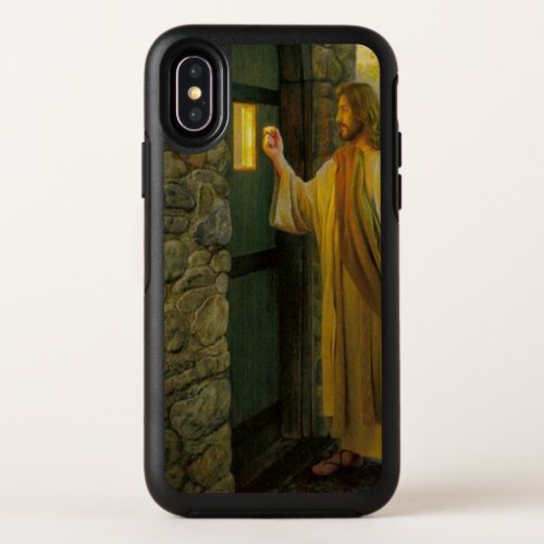 Visitation at Dawn Jesus Knocking on a Rustic Door OtterBox Symmetry iPhone X Case