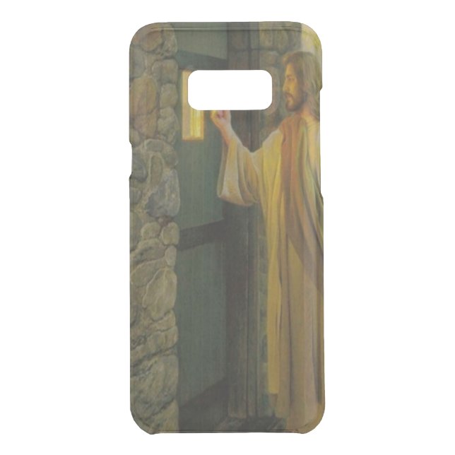 Visitation at Dawn Jesus Knocking on a Rustic Door Uncommon Samsung Galaxy Case (Back)