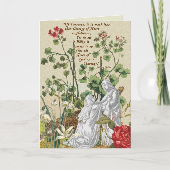 Visitation Blank Card Hilaire Belloc Courtesy (Front)