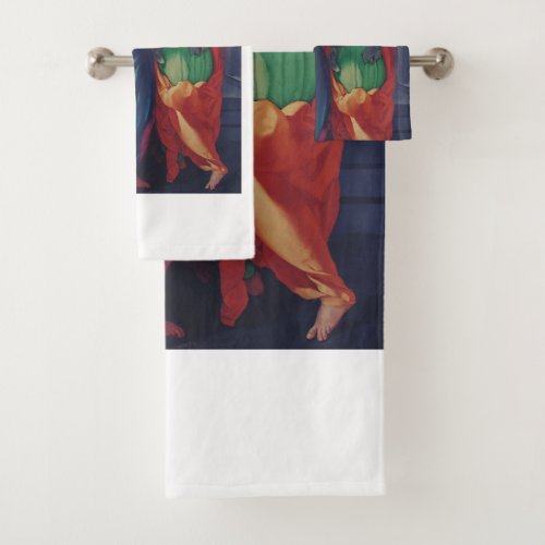 Visitation of Virgin by Pontormo  Bath Towel Set