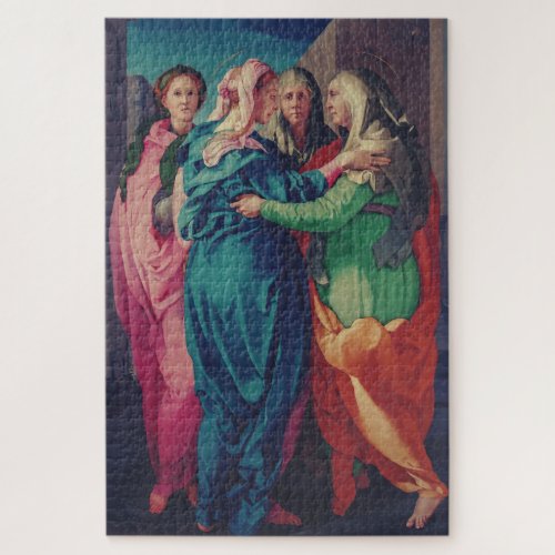 Visitation of Virgin by Pontormo  Jigsaw Puzzle