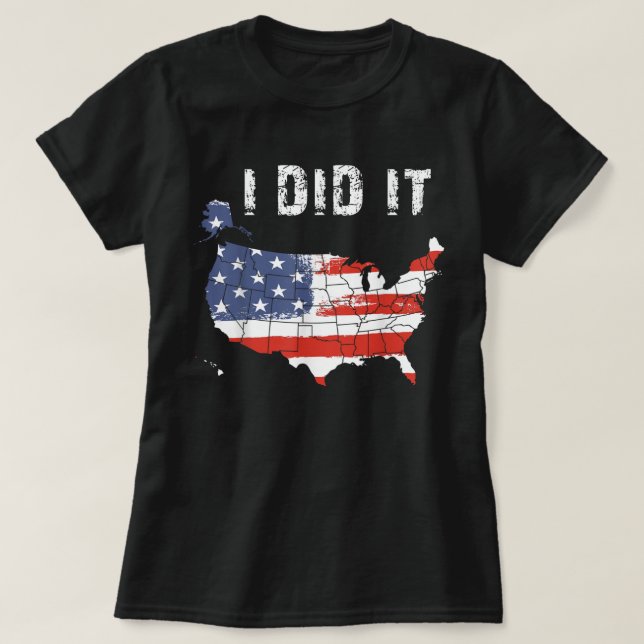 Visited All 50 States Map Traveling Rv Van Life Ro T-Shirt (Design Front)