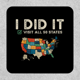 Visited All 50 US States - USA Map Travel - Visit Patch
