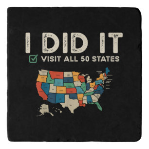 Visited All 50 US States - USA Map Travel - Visit Trivet