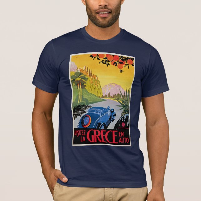 Visitez La Grece en Auto T-Shirt (Front)