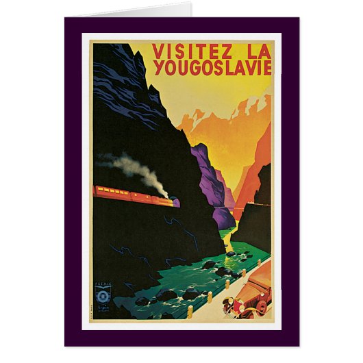 Visitez La Yougoslavie Cards (Front)
