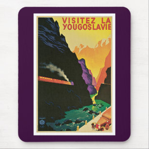 Visitez La Yougoslavie Mouse Pad