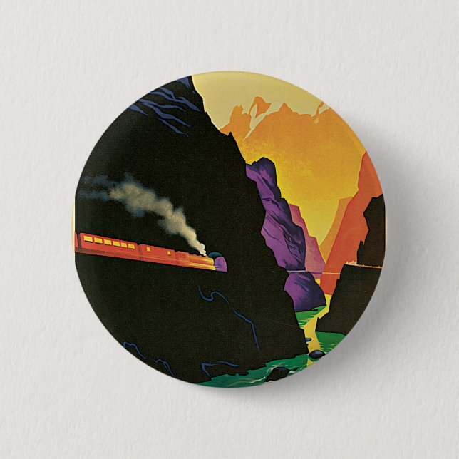 Visitez La Yougoslavie Pinback Button (Front)