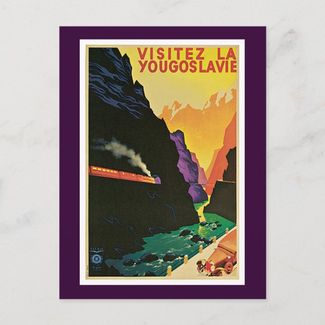 Visitez La Yougoslavie Postcard (Front)