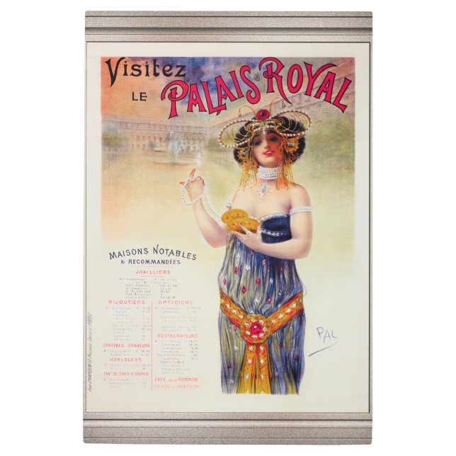 Visitez Le Palais Royal by Jean de Paleologue Metal Print (Front)