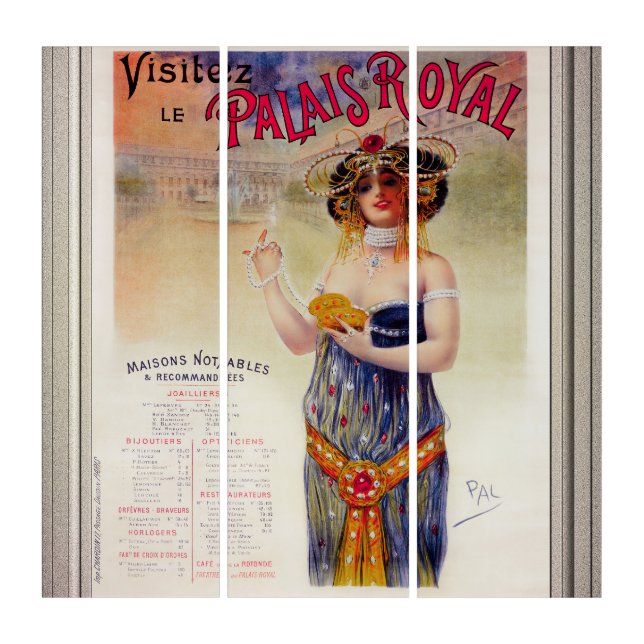 Visitez Le Palais Royal by Jean de Paleologue Triptych (Front)