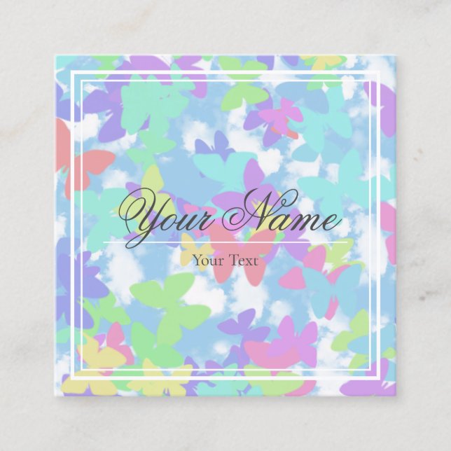 Visiting Card - Butterflies (Front)