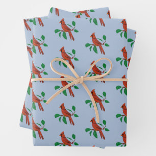 Visiting Cardinals Remembrance In Memory Print Wrapping Paper Sheets