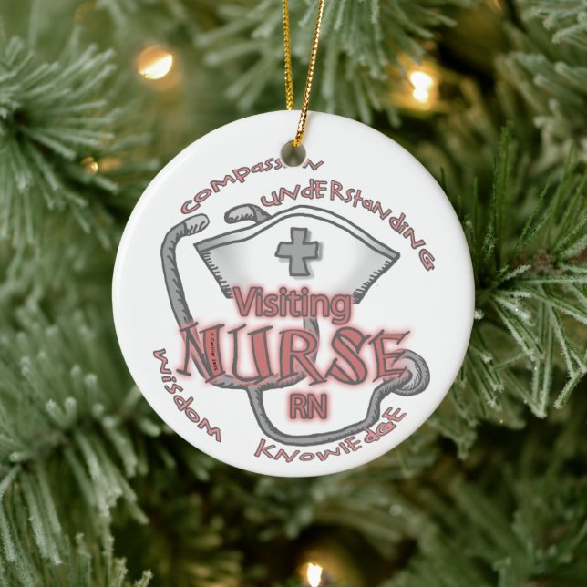 Visiting Nurse Axiom Ceramic Ornament (Tree)