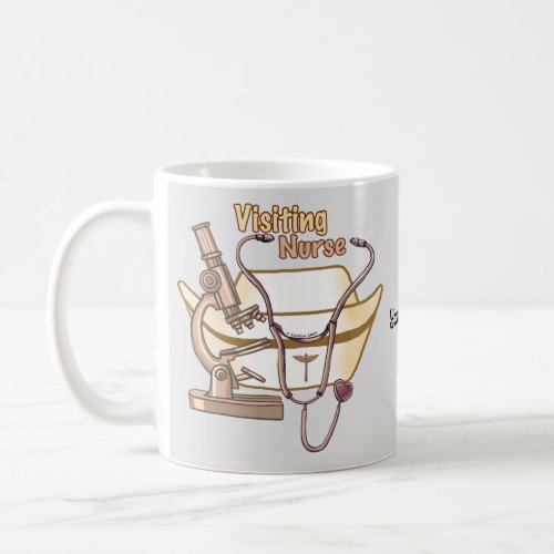 Visiting Nurse Collage custom name mug